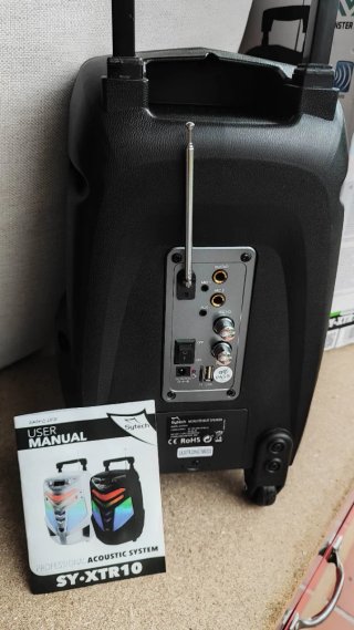 Altavoz Karaoke  Sytech con Micrófono Inalámbrico