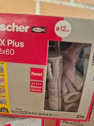 Tacos Fischer SX Plus 75 uds