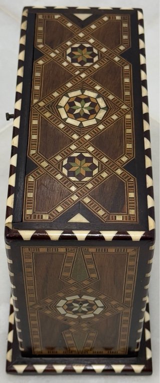 ANTIGUA GRAN CAJA MARQUETERÍA TARACEA GRANADA