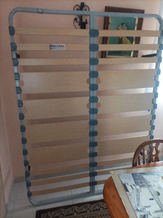 Somier Cebra Madera y Metal