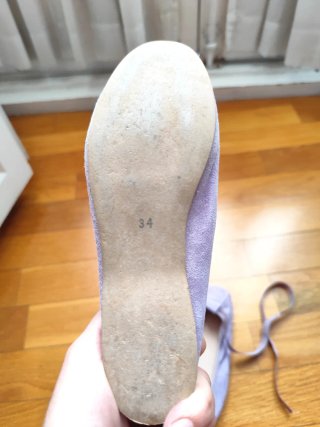 Bailarinas comunión niña malva talla 34