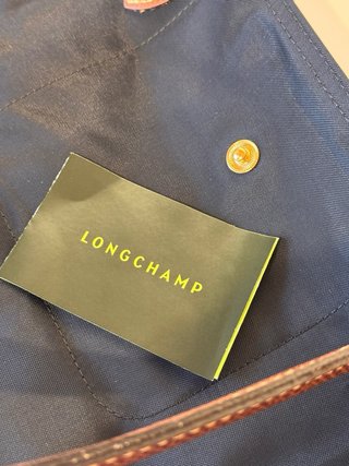Longchamp Le Pliage Borsa Pelle Tela Nera