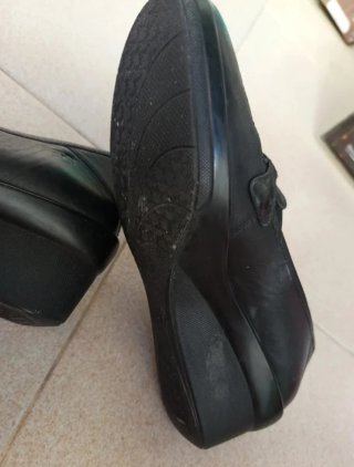 Zapatos de Piel Negros Mujer Talla 38