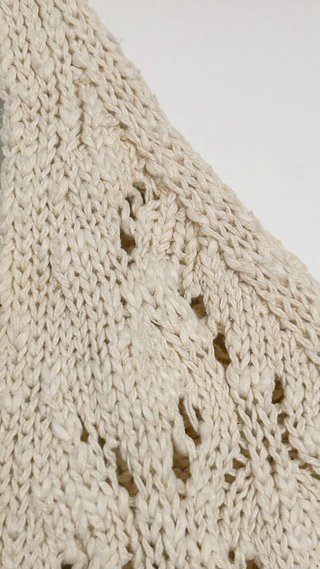 Top de crochet de algodón