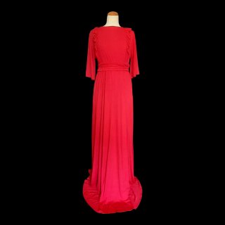 Vestido de noche rojo escotado S