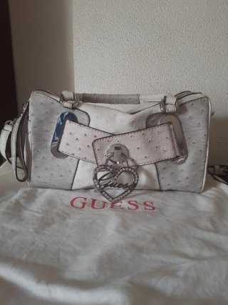 Bolso Guess Denim Monogram Cadena
