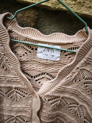 Chaqueta de punto de niña