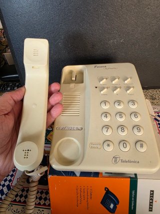 Teléfono Forma Multiservicio Vintage Beige