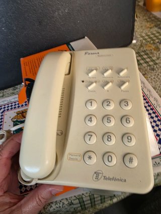 Teléfono Forma Multiservicio Vintage Beige