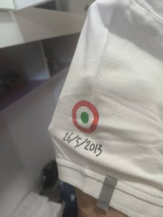 Polo Macron Lulic71 Bianco