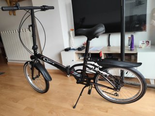 Bicicleta Plegable Negra