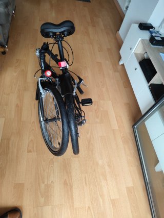 Bicicleta Plegable Negra