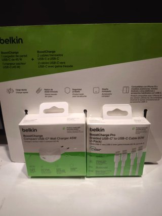 Pack 2 Cables USB-C a USB-C Belkin Trenzados