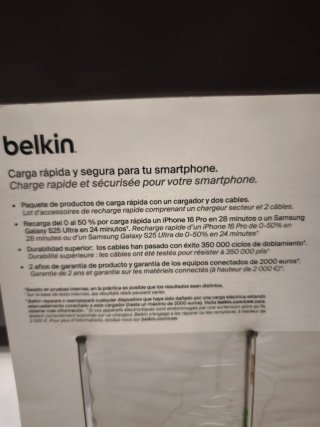 Pack 2 Cables USB-C a USB-C Belkin Trenzados