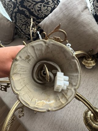 Lámparas de Bronce Estilo Antiguo (Pareja)
