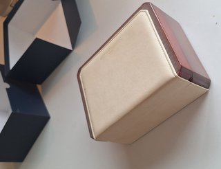 Caja Reloj Jaeger-LeCoultre Madera y piel Marrón