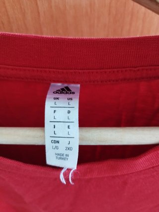 Camiseta Adidas Roja Talla L