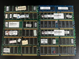 Pack módulos memorias ram DDR / 2