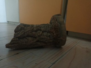 Porta lápices de madera rústica