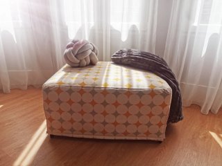 Gran Puff Otomano/ Mesa Auxiliar/ Asiento Extra