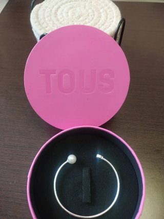 Pulsera Tous Oso y Perla Plata
