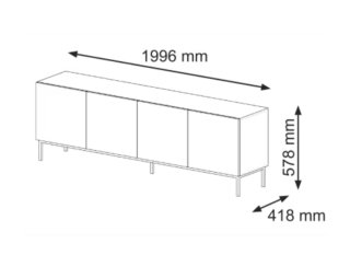 Mueble TV Maison du Monde 4 puertas