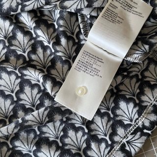 Blusa ligera amplia estampada, manga 3/4, mujer XS