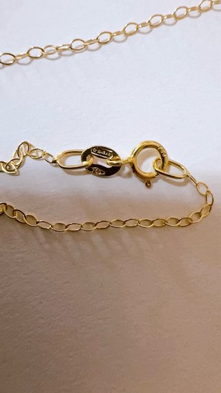 Collana con ciondolo croce Tao in oro 18kt 750