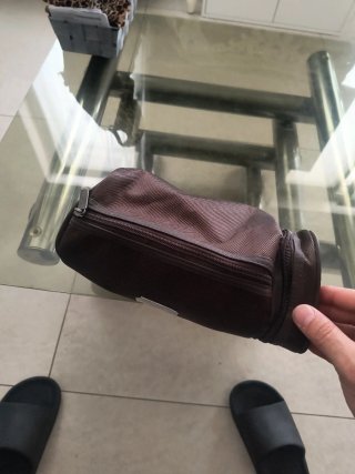 Beauty case Hugo Boss uomo marrone