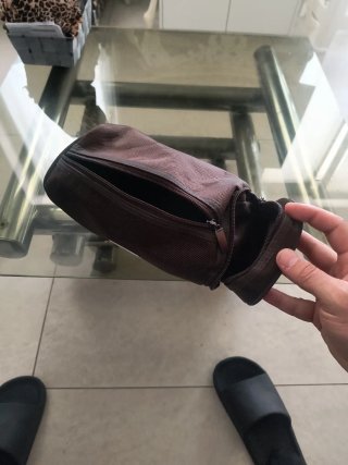 Beauty case Hugo Boss uomo marrone