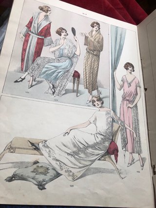 Catalogo muy antiguo de lenceria frances