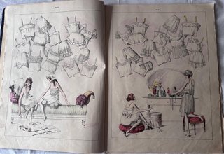 Catalogo muy antiguo de lenceria frances