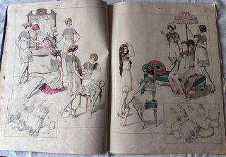 Catalogo muy antiguo de lenceria frances
