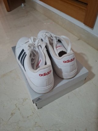 Zapatillas Adidas Hombre Blancas y Azules