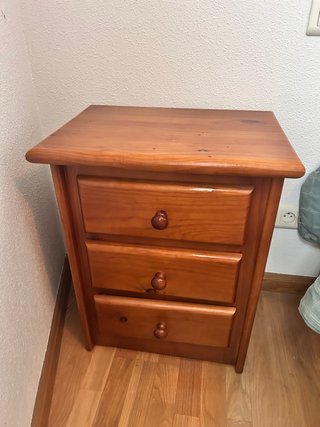 Juego de 2 mesitas de noche madera