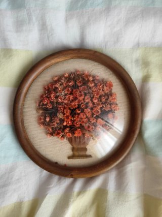 Cuadro vintage flores secas