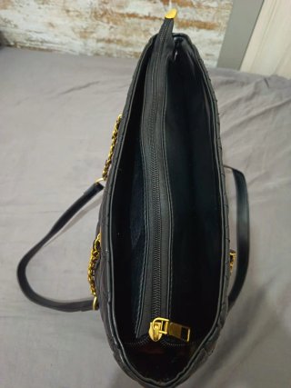 Bolso Tote Acolchado Negro VSL