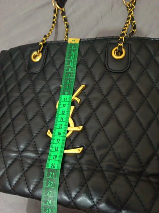 Bolso Tote Acolchado Negro VSL