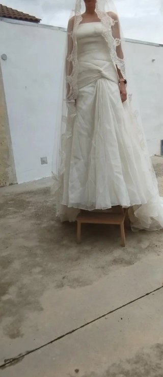 Vestido de Novia T1141001.665.42 Velo: 200 euros