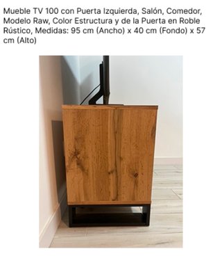 Mueble TV Duehome Raw Roble Rústico