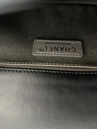Bolso Le Boy Negro Dorado