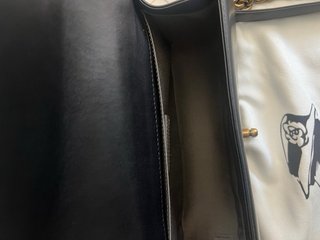 Bolso Le Boy Negro Dorado