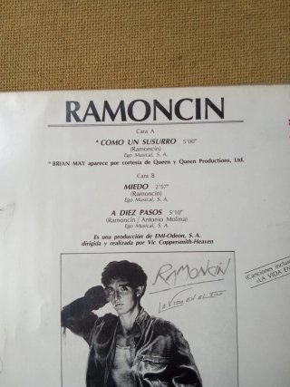 Ramóncin - Como un susurro lp Maxi Single