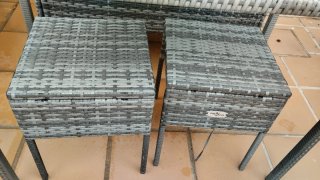 Conjunto terraza ratán 2 sillones y mesas