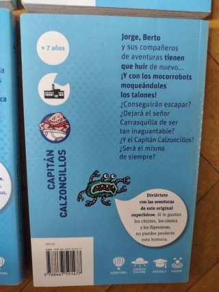 Libros colección Capitán Calzoncillos