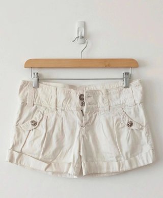 Shorts negros y blancos talla 36
