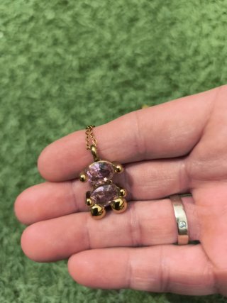 Colgante Oso Tous Rosa y Dorado