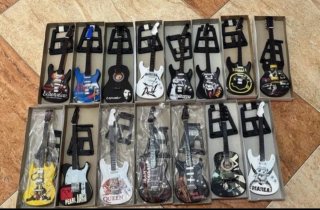 Mini Guitarras electricas colección de madera