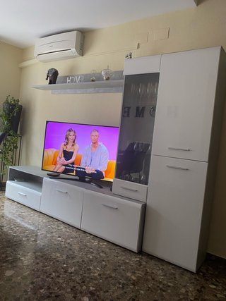 Mueble de Comedor Blanco y Gris