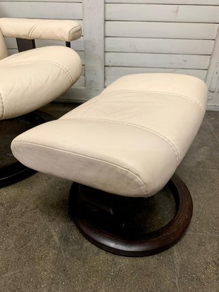 Sillón Stressless Consul Beige Cuero.